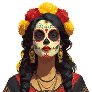 Catrina Portrait Vinyl Car Decal Sticker – Waterproof & UV-Resistant 3.4133333333333336" Catrina Portrait Vinyl Car Decal Sticker – Waterproof & UV-Resistant 3.4133333333333336"