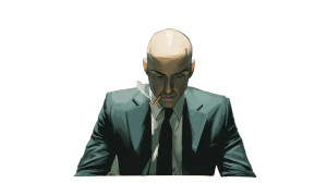 Stylized Smoking Man V2 Vinyl Car Decal Sticker – Waterproof & UV-Resistant 5.4