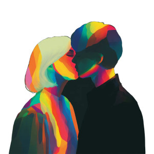 Rainbow Kiss V2 Vinyl Car Decal Sticker – Waterproof & UV-Resistant 3.4133333333333336"