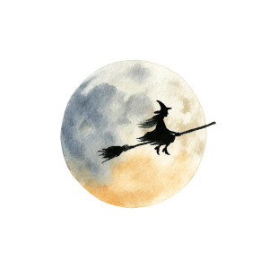 Witch Moon Flight Vinyl Car Decal Sticker – Waterproof & UV-Resistant 3.4133333333333336" Witch Moon Flight Vinyl Car Decal Sticker – Waterproof & UV-Resistant 3.4133333333333336"