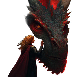 Dragon And Warrior V5 Vinyl Car Decal Sticker – Waterproof & UV-Resistant 3.4133333333333336"