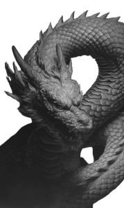 Japanese Dragon Drawing V6 Vinyl Car Decal Sticker – Waterproof & UV-Resistant 4.746666666666667"