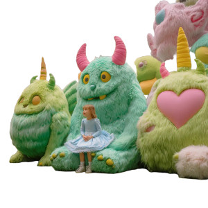 Girl On Monsters Vinyl Car Decal Sticker – Waterproof & UV-Resistant 3.4133333333333336"