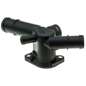 High Performance Thermostat Housing | 45° Swivel Neck | Black | Limited Warranty