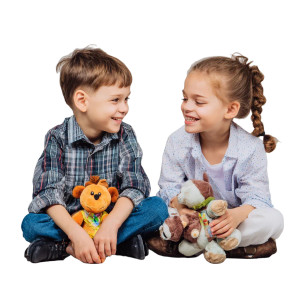 Playing Children V2 Vinyl Car Decal Sticker – Waterproof & UV-Resistant 3.4133333333333336"