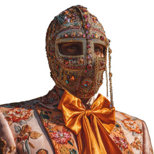 Opulent Masked Figure Vinyl Car Decal Sticker – Waterproof & UV-Resistant 6.826666666666667"