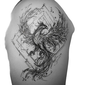 Elegant Phoenix Tattoo V5 Vinyl Car Decal Sticker – Waterproof & UV-Resistant 3.4133333333333336" Elegant Phoenix Tattoo V5 Vinyl Car Decal Sticker – Waterproof & UV-Resistant 3.4133333333333336"