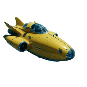 Retrofuturistic Spaceship Vinyl Car Decal Sticker – Waterproof & UV-Resistant 3.4133333333333336" Retrofuturistic Spaceship Vinyl Car Decal Sticker – Waterproof & UV-Resistant 3.4133333333333336"