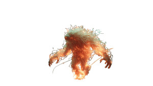 Glowing Ember Creature V2 Vinyl Car Decal Sticker – Waterproof & UV-Resistant 5.4