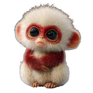 Cute Frowning Monkey Vinyl Car Decal Sticker – Waterproof & UV-Resistant 3.4133333333333336"