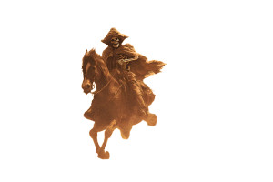 Skeleton Cowboy V7 Vinyl Car Decal Sticker – Waterproof & UV-Resistant 2.986666666666667"