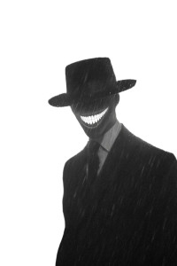 Noir Monster Grin Vinyl Car Decal Sticker – Waterproof & UV-Resistant 4.4