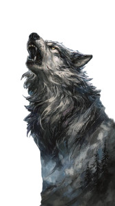 Howling Wolf Tattoo V8 Vinyl Car Decal Sticker – Waterproof & UV-Resistant 4.8533333333333335"
