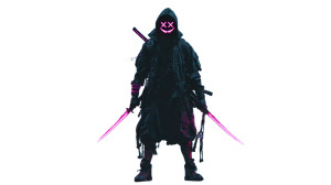 Cyber Ninja Leader Vinyl Car Decal Sticker – Waterproof & UV-Resistant 5.4