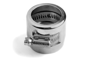 Earl's Plumbing Econ-O-Fit Hose End Fitting Clamp | Aluminum Clamp Cover | Interior Grooving | Chrome Plated - 2-1/4 Inch Earl's Plumbing Econ-O-Fit Hose End Fitting Clamp | Aluminum Clamp Cover | Interior Grooving | Chrome Plated - 2-1/4 Inch