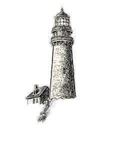 Coastal Lighthouse V2 Vinyl Car Decal Sticker – Waterproof & UV-Resistant 8.213333333333333"