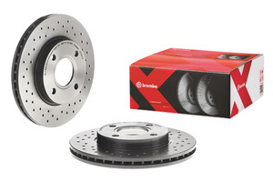 Brembo Xtra Vented Cross Drilled Brake Rotor | 2000-2004 Ford Focus Brembo Xtra Vented Cross Drilled Brake Rotor | 2000-2004 Ford Focus
