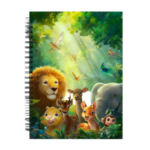 Jungle Friends Gathering V2 Vinyl Car Decal Sticker – Waterproof & UV-Resistant 6.826666666666667"