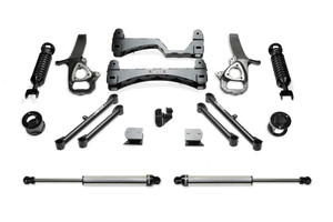 Fits 2019-2021 Ram 1500- New Model Fabtech Motorsports Lift Kit Suspension K3094DL Dirt Logic 2.5; 6 Inch Front Lift; 6 Inch Rear Lift; Black Components/Silver Shock Absorbers
