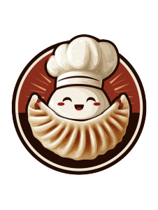 Dumpling Mascot Vinyl Car Decal Sticker – Waterproof & UV-Resistant 8.213333333333333"