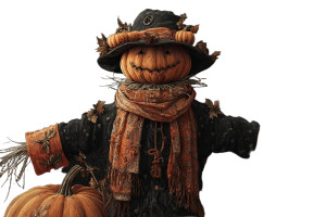 Pumpkin-Headed Scarecrow V2 Vinyl Car Decal Sticker – Waterproof & UV-Resistant 2.986666666666667"