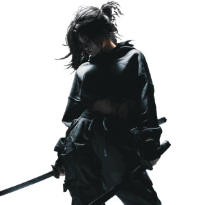 Ninja Girl V2 Vinyl Car Decal Sticker – Waterproof & UV-Resistant 3.4133333333333336"