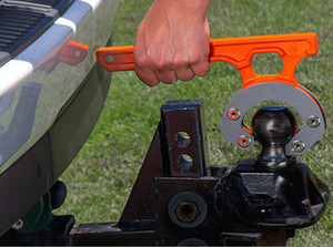 Lift & Carry Trailer Hitch with Ease | HitchGrip | Fits 2-5/16 Inch Ball | Orange Nylon Body