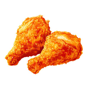 Cartoon Fried Chicken Vinyl Car Decal Sticker – Waterproof & UV-Resistant 3.4133333333333336"