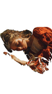 Girl In Grass Vinyl Car Decal Sticker – Waterproof & UV-Resistant 4.8533333333333335"