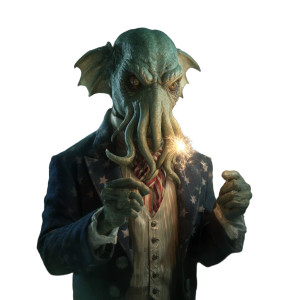 Cthulhu With Sparklers Vinyl Car Decal Sticker – Waterproof & UV-Resistant 3.4133333333333336"