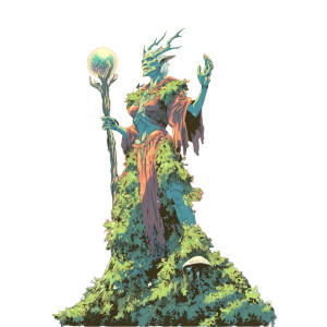 Forest Elf Druid Vinyl Car Decal Sticker – Waterproof & UV-Resistant 6.826666666666667"