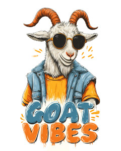 Stylish Goat V3 Vinyl Car Decal Sticker – Waterproof & UV-Resistant 8.0"