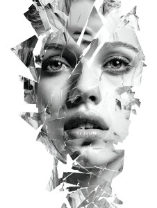 Fractured Mirror Woman Vinyl Car Decal Sticker – Waterproof & UV-Resistant 8.213333333333333" Fractured Mirror Woman Vinyl Car Decal Sticker – Waterproof & UV-Resistant 8.213333333333333"