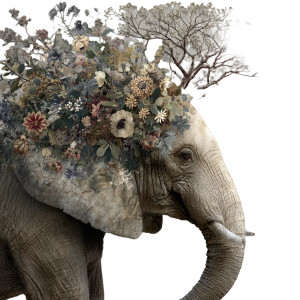 Elephant Memory Vinyl Car Decal Sticker – Waterproof & UV-Resistant 3.4133333333333336"