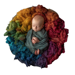 Baby In Rainbow Bowl Vinyl Car Decal Sticker – Waterproof & UV-Resistant 3.4133333333333336" Baby In Rainbow Bowl Vinyl Car Decal Sticker – Waterproof & UV-Resistant 3.4133333333333336"