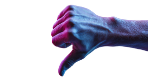 Thumbs Down Hand V2 Vinyl Car Decal Sticker – Waterproof & UV-Resistant 5.4