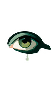 Child'S Tearful Eye Vinyl Car Decal Sticker – Waterproof & UV-Resistant 9.706666666666667"