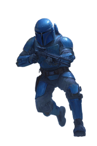 Mandalorian Leap Vinyl Car Decal Sticker – Waterproof & UV-Resistant 4.4