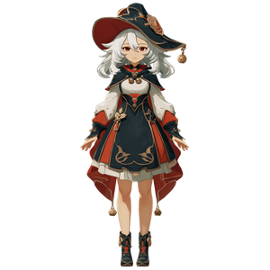 White-Haired Witch V3 Vinyl Car Decal Sticker – Waterproof & UV-Resistant 3.4133333333333336"