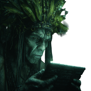 Alien Shaman Tablet Vinyl Car Decal Sticker – Waterproof & UV-Resistant 3.4133333333333336"