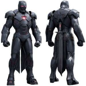 Black Knight Armor V2 Vinyl Car Decal Sticker – Waterproof & UV-Resistant 3.4133333333333336"