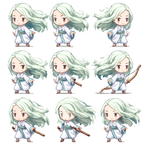 Chibi Haku Sprite Vinyl Car Decal Sticker – Waterproof & UV-Resistant 6.826666666666667"