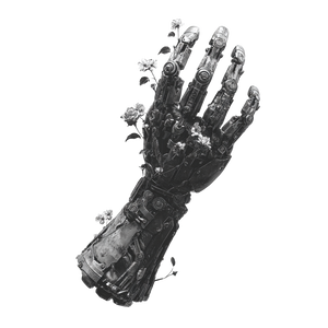 Steampunk Mechanical Hand V2 Vinyl Car Decal Sticker – Waterproof & UV-Resistant 6.826666666666667"