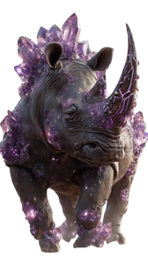 Crystal Rhino Hybrid Vinyl Car Decal Sticker – Waterproof & UV-Resistant 9.706666666666667"