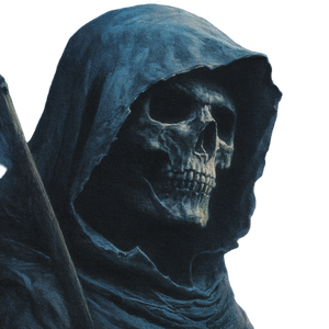 Grim Reaper Portrait V19 Vinyl Car Decal Sticker – Waterproof & UV-Resistant 6.826666666666667"