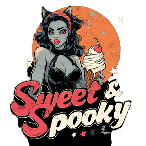 Sweet & Spooky Vinyl Car Decal Sticker – Waterproof & UV-Resistant 3.4133333333333336"