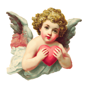 Vintage Cupid Vinyl Car Decal Sticker – Waterproof & UV-Resistant 6.826666666666667"