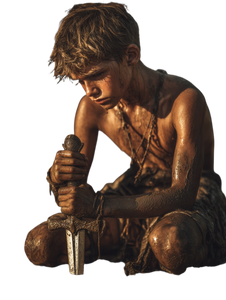 Greek Boy God Vinyl Car Decal Sticker – Waterproof & UV-Resistant 8.213333333333333"