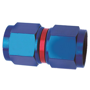 Durable Swivel Coupler Fitting | -10AN Straight Swivel | Lightweight Aluminum | Black Anodized | Made in USA