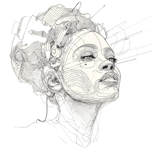 Telepathic Portrait Vinyl Car Decal Sticker – Waterproof & UV-Resistant 3.4133333333333336" Telepathic Portrait Vinyl Car Decal Sticker – Waterproof & UV-Resistant 3.4133333333333336"